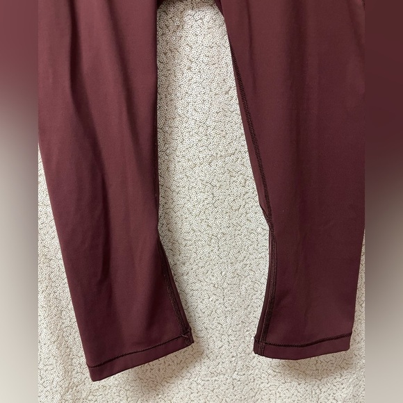 Lululemon Sculpt It Crop Bordeaux Drama | size 4 - Picture 3 of 9